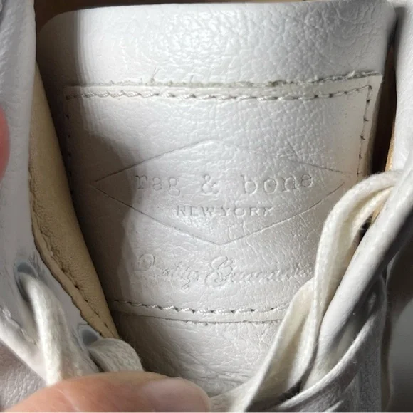 Rag & Bone Kent Platform Leather & Jute Espadrille Sneakers White 38 Classic‎ - Picture 6 of 12